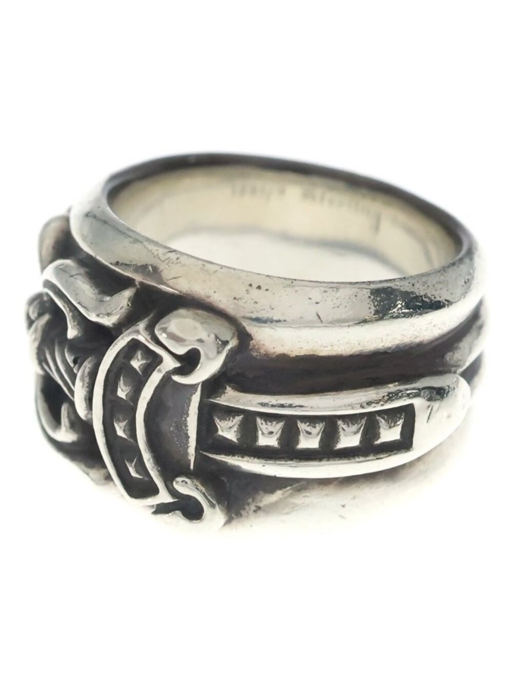 Chrome Hearts Dagger Ring Silver